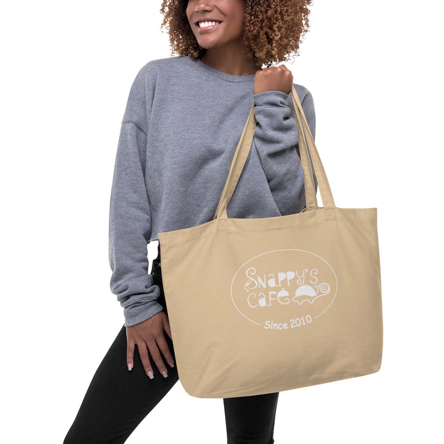 Large organic tote bag